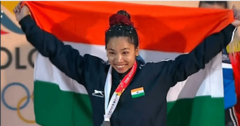 உலக சாம்பியன்ஷிப் பளுதூக்குதல் போட்டி; வெள்ளி பதக்கம் வென்ற மீராபாய் சானு! #VisualStory