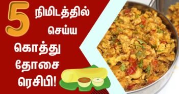 தோசை மீந்துருச்சா..? கவலை வேண்டாம்.. 5 நிமிடத்தில் கொத்து தோசை ரெசிபி.!