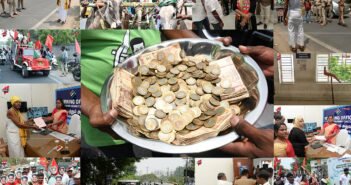 சுடுகாட்டிலிருந்து மண்பானை, 10ரூ காயின்கள்,ஏர் கலப்பையுடன் வேட்புமனு தாக்கல்! Kovai Nomination Day 1