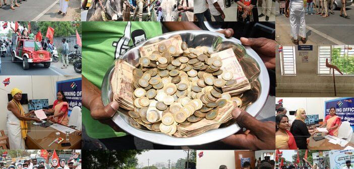 சுடுகாட்டிலிருந்து மண்பானை, 10ரூ காயின்கள்,ஏர் கலப்பையுடன் வேட்புமனு தாக்கல்! Kovai Nomination Day 1