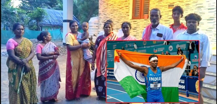 காமன்வெல்த் போட்டியில் பதக்கம் வென்ற திருவாரூர் வீரர் – கொண்டாட்டத்தில் சொந்த கிராம மக்கள்!